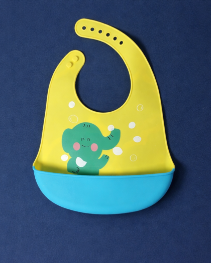 Silicon BPA & PVC Free Bib For Baby | Green Elephant