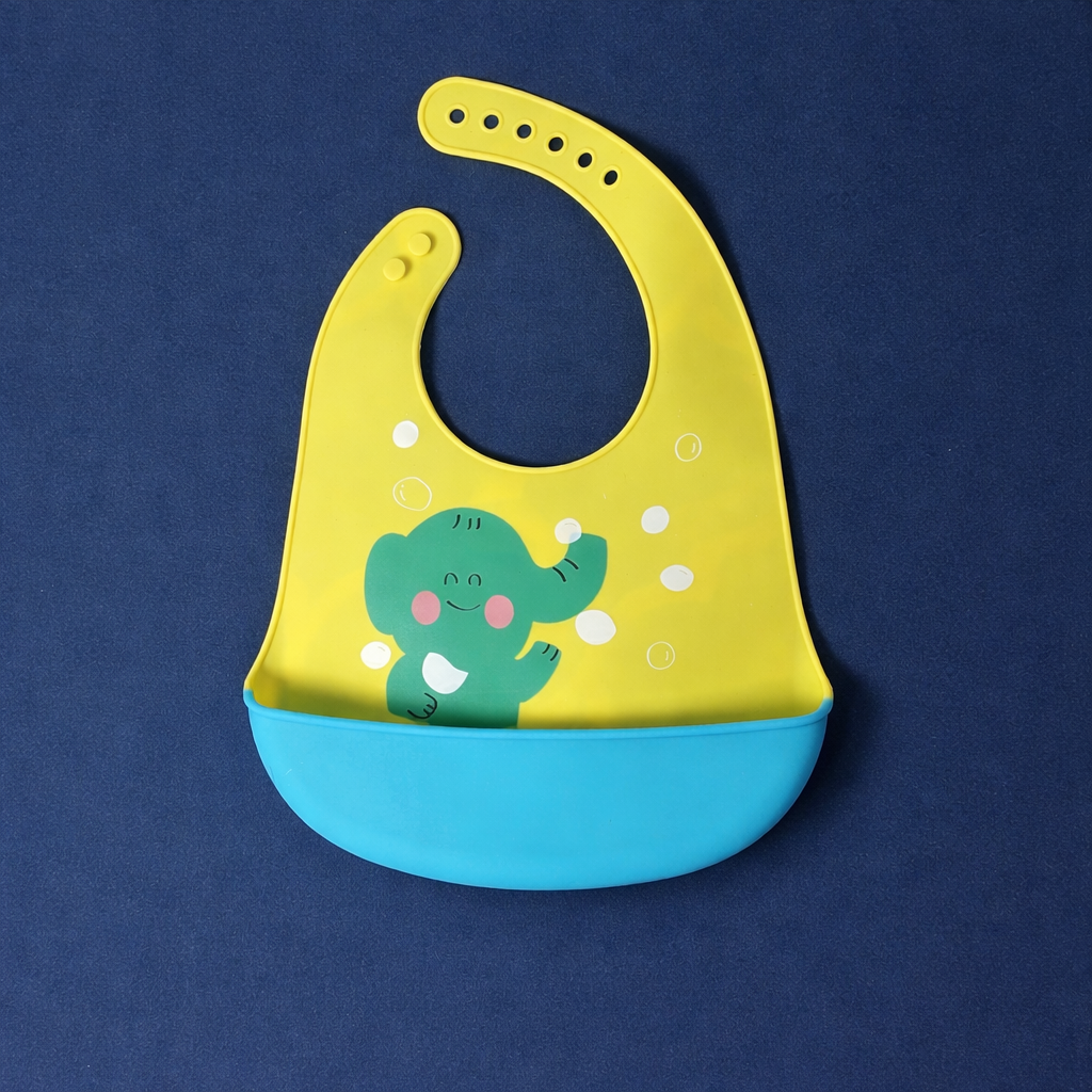 Silicon BPA & PVC Free Bib For Baby | Green Elephant