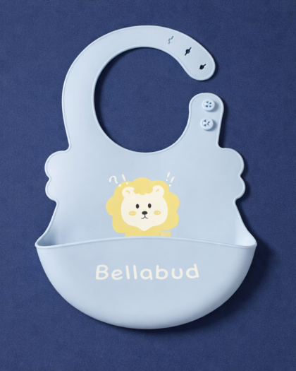 Silicon BPA & PVC Free Bib For Baby | Light Blue
