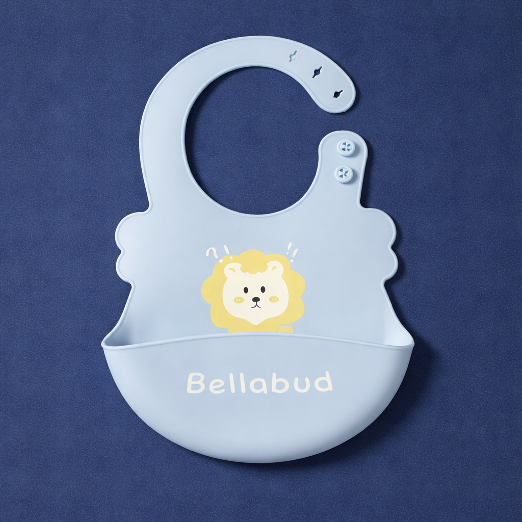 Silicon BPA & PVC Free Bib For Baby | Light Blue