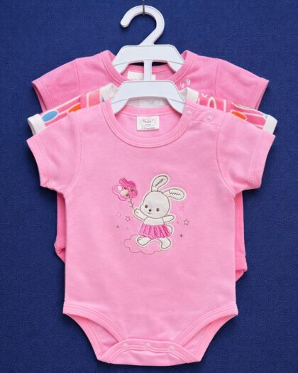 Newborn 3pc Romper set Pink