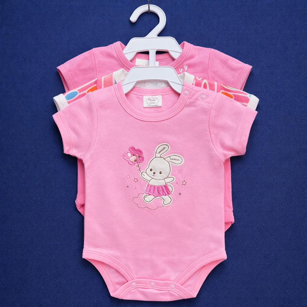 Newborn 3pc Romper set Pink