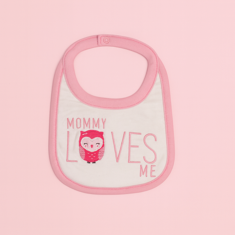 Bib for Baby | Pink | Mommy Loves Me | Imported