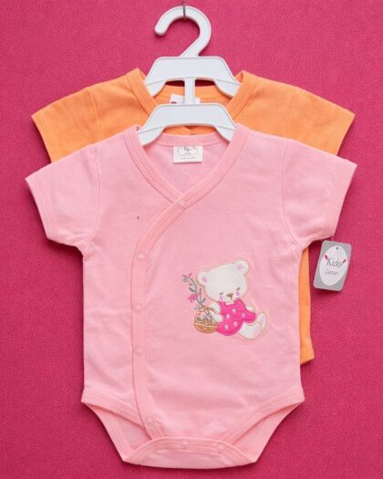 Newborn 2pc Romper set Pink|Orange