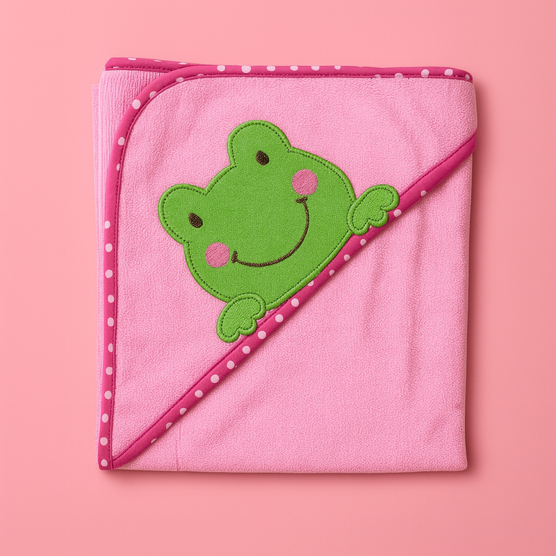 Hooded Towel for Baby- Pink | Imported