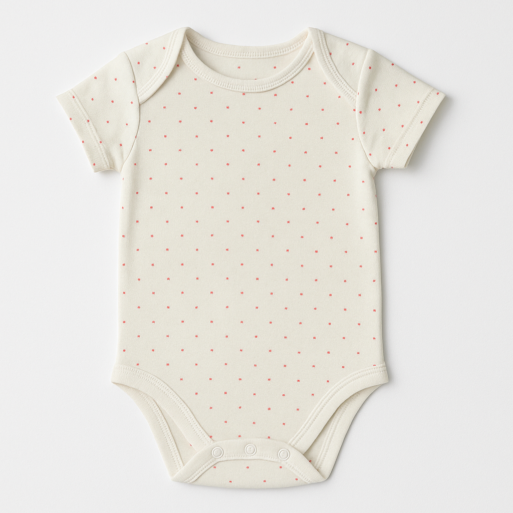 Baby Body Romper Suit | Green | Cream - Image 3