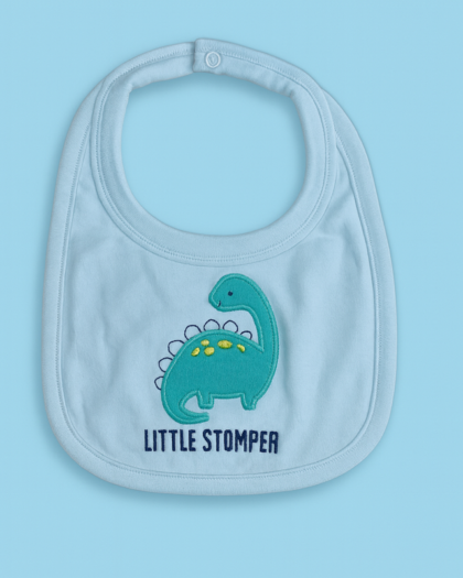 Bib for Baby | Blue | Little Stomper | Imported