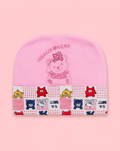 Baby Cap Pink | Miracle Baby | New Born Baby Cap |