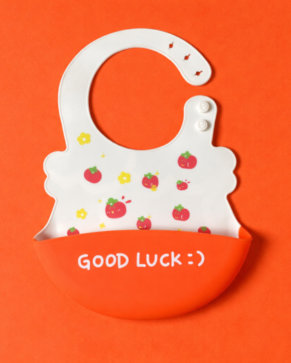 Silicon BPA & PVC Free Bib For Baby | Orange
