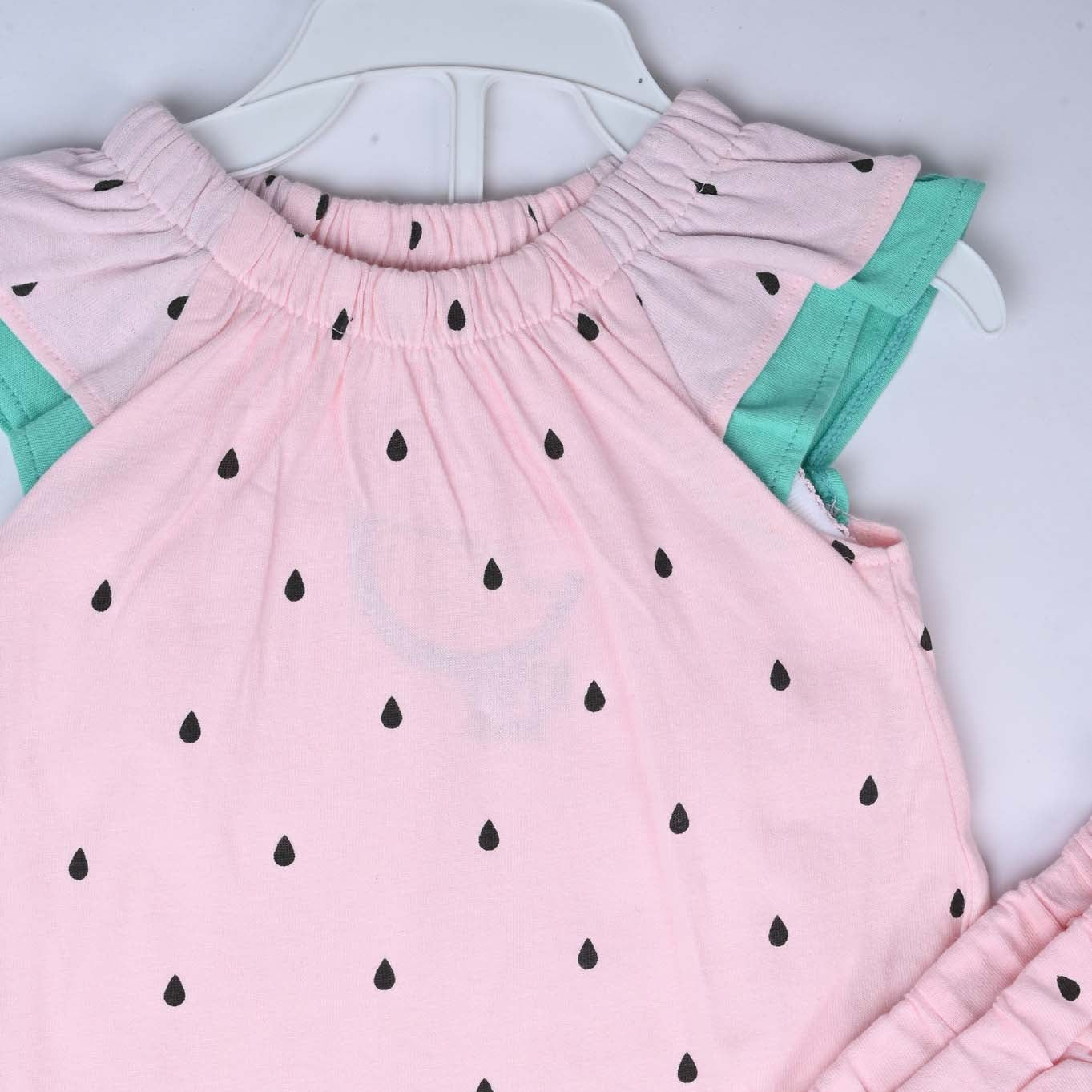 3 piece Watermelon Romper Set For baby girls| Imported - Image 2