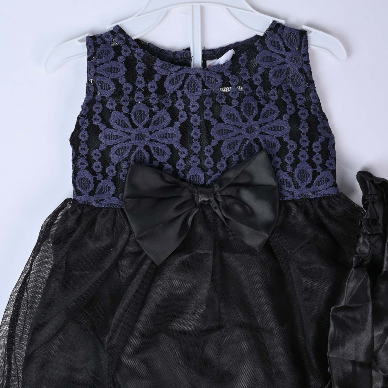 Fancy Black Frill frock with Head Band - Image 3