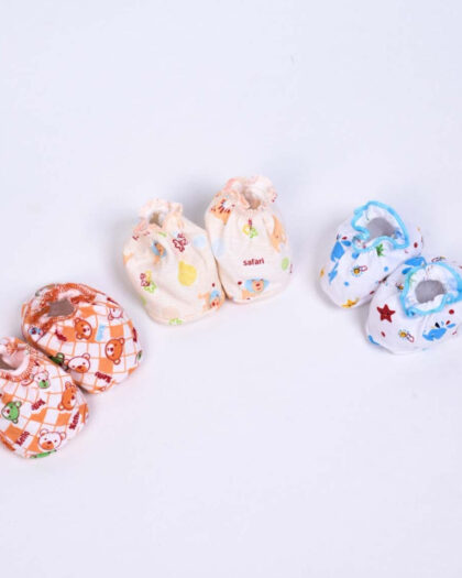 Infant Baby Booties Set of 3 | Mix | TND105