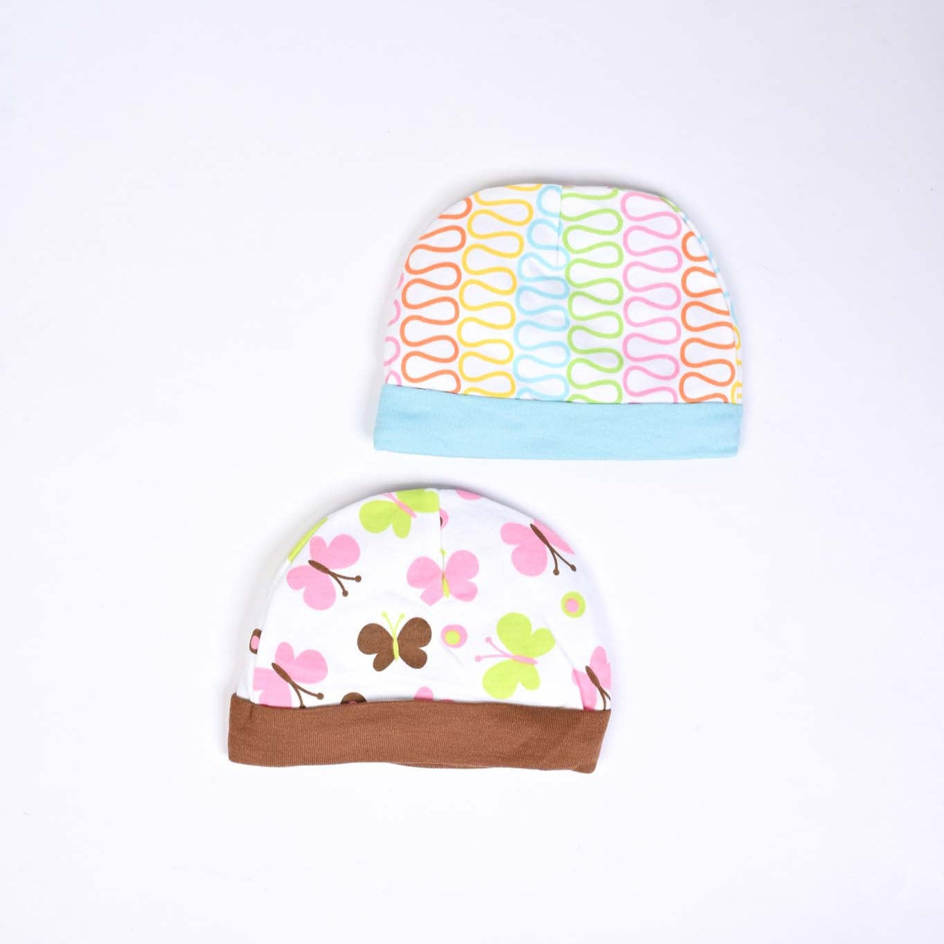 Infant Cotton Interlock Caps | Pack of 2 | Mix - Image 2