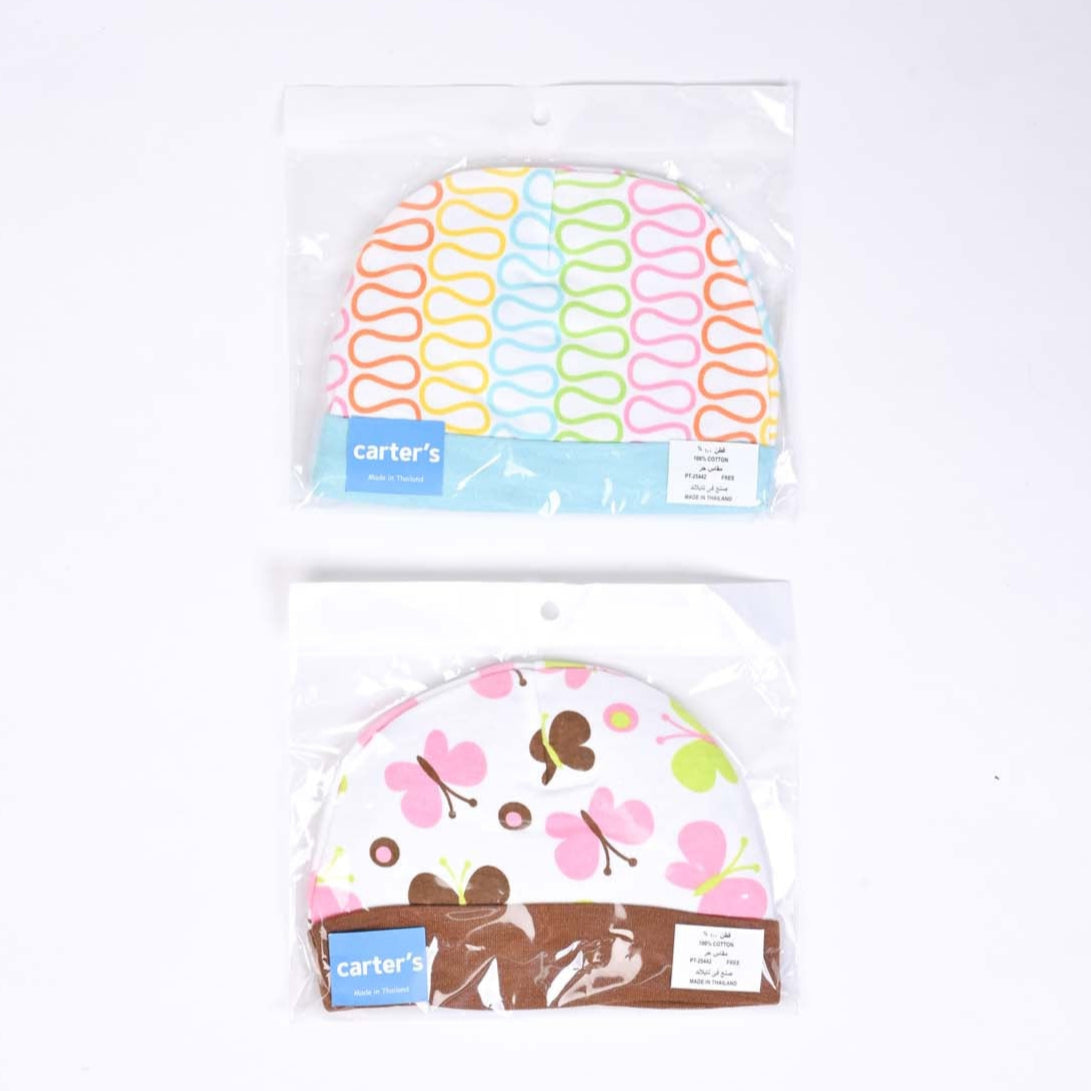 Infant Cotton Interlock Caps | Pack of 2 | Mix - Image 3
