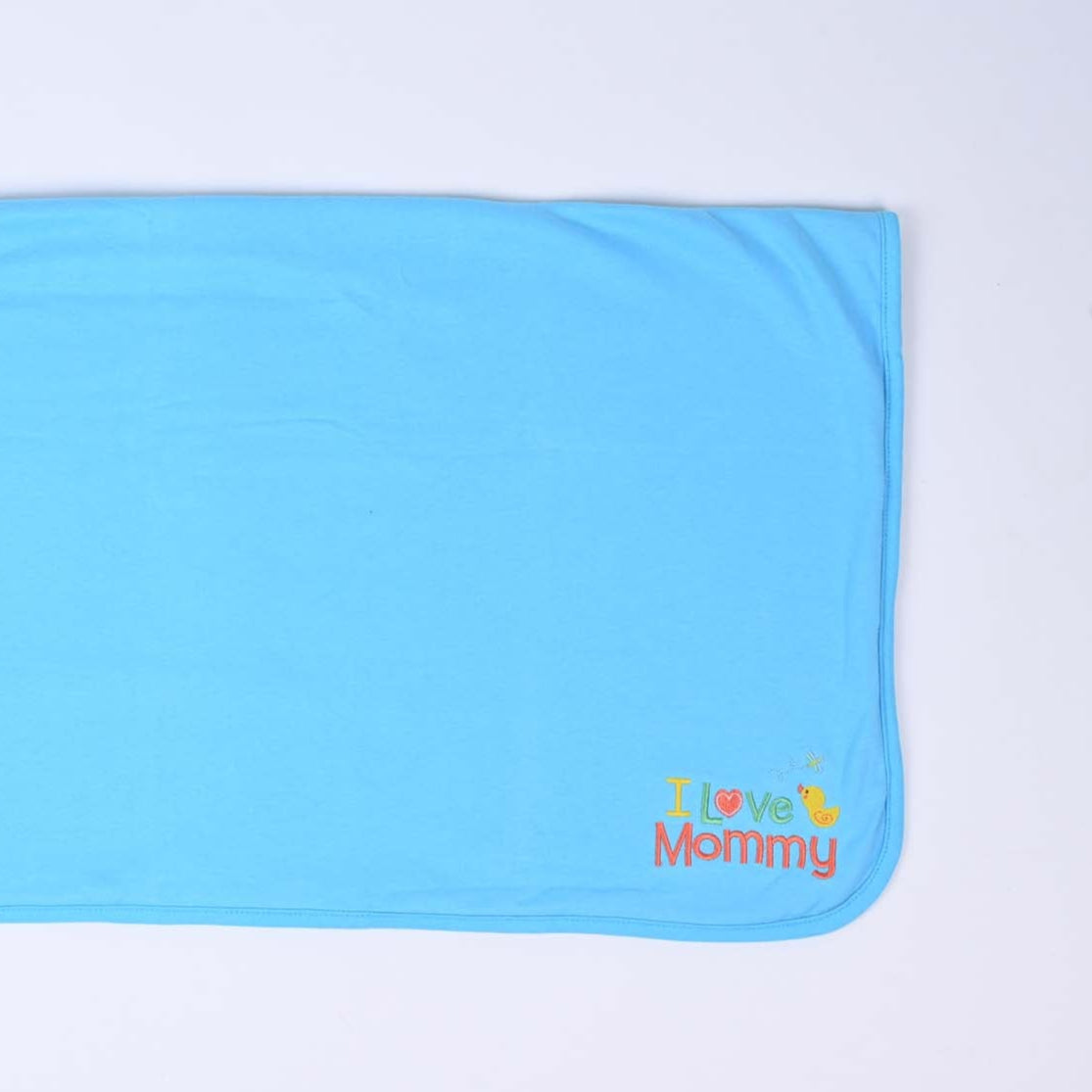 I Love Mommy Baby Soft Wrapping Sheet | Imported - Image 2