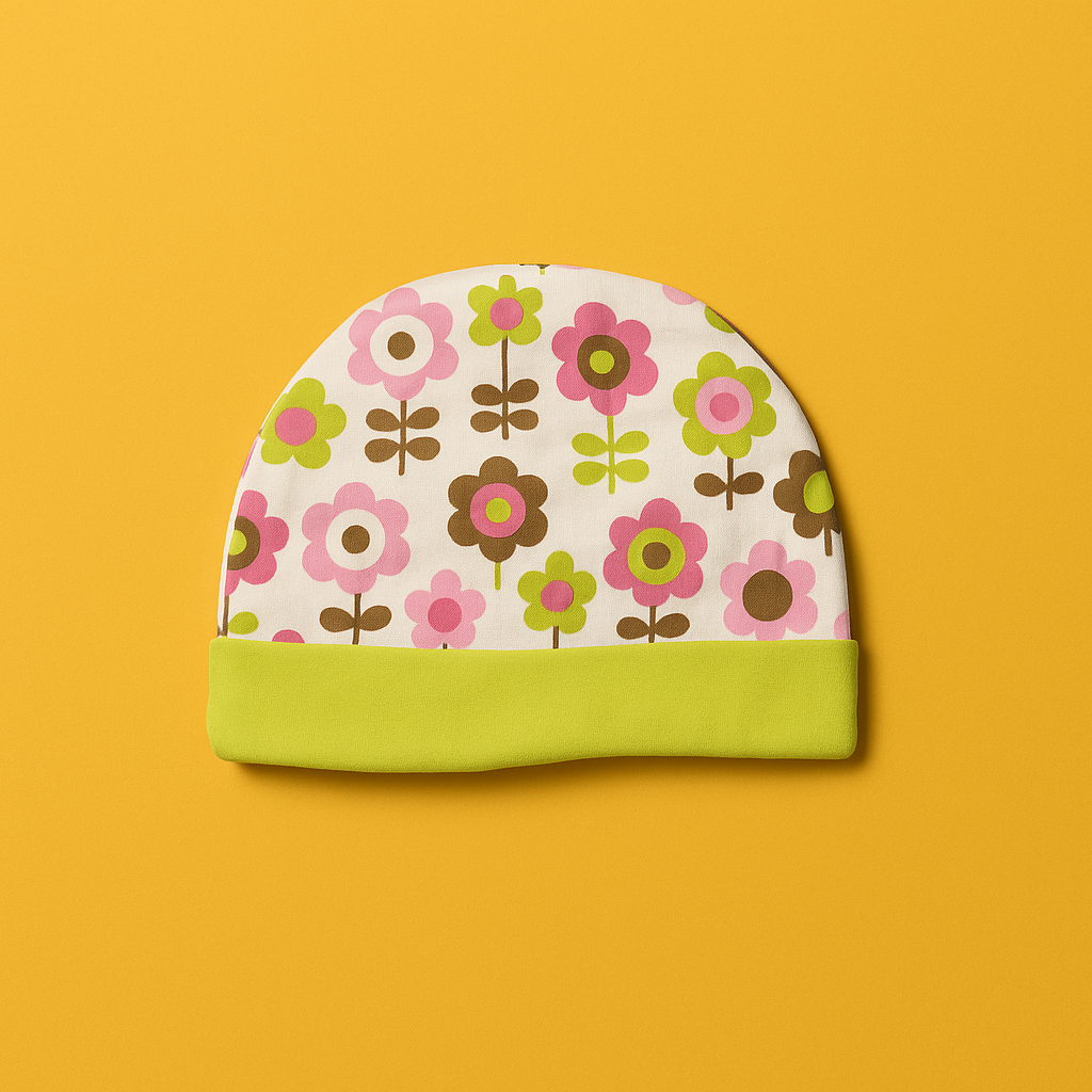 Infant Baby Cap Floral - Image 3