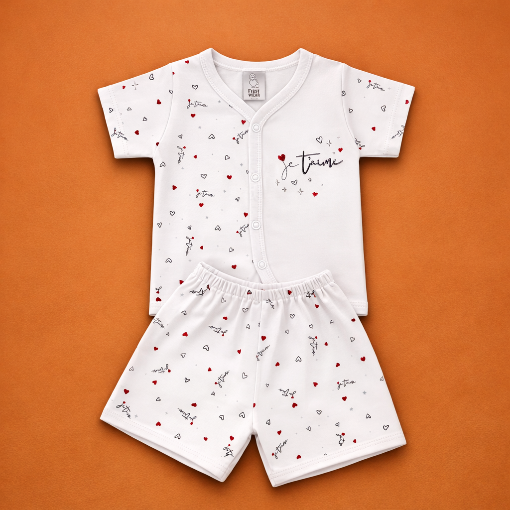 2 pc Newborn Set | Shirt | Shorts For Baby Boy / Girl - Image 2