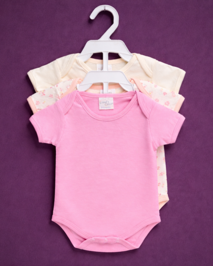 Newborn 3pc Romper set Pink