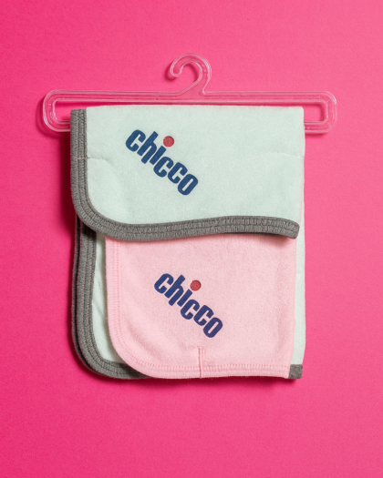 Burp Cloth for Baby |Blue and pink | Set of 2 | Imported