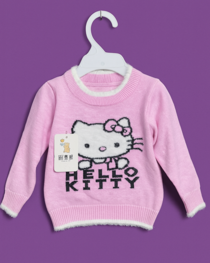 Hello Kitty Baby Sweater | Red and Lilac Colors | Sweater for Baby