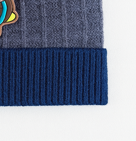 Winter Cap For Baby | Knitted Purple Blue Cap for infant - Image 3