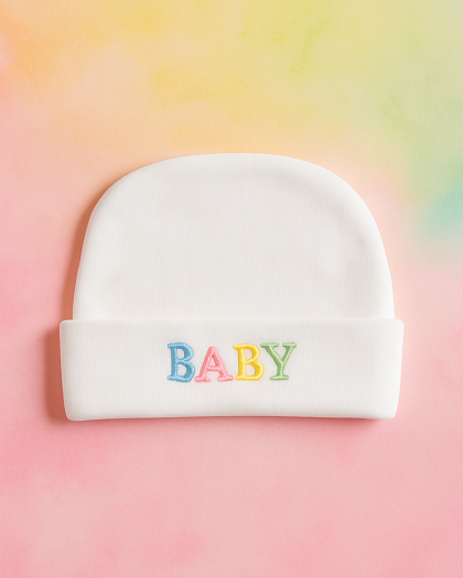 Baby Cap White | New Born Baby Cap | Baby Soft Cotton Cap