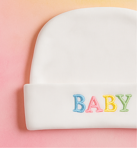 Baby Cap White | New Born Baby Cap | Baby Soft Cotton Cap - Image 2