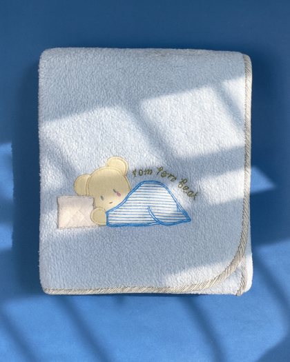 Winter Blanket for Baby | Imported Polyester Blue Blanket For infants