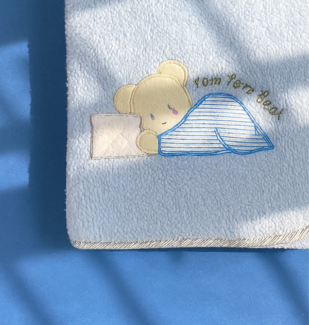 Winter Blanket for Baby | Imported Polyester Blue Blanket For infants - Image 2