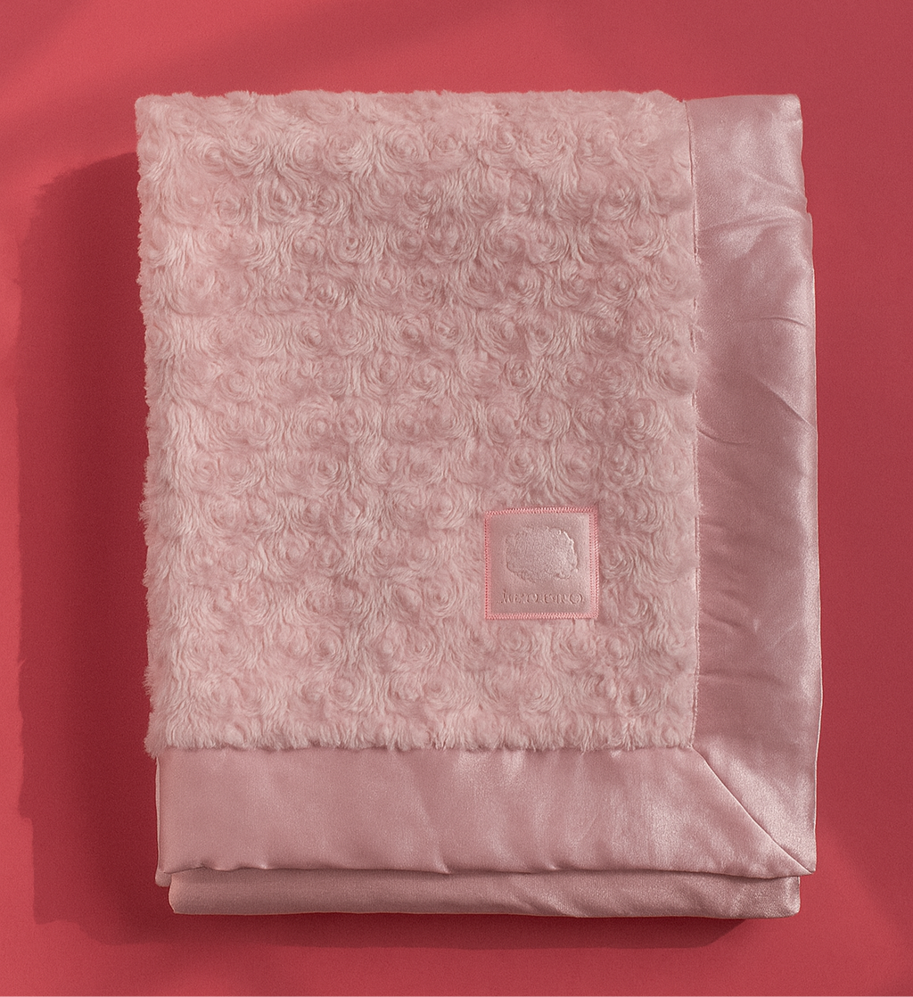 Winter Blanket for Baby With Pocket | Imported Pink and Gold Blanket For infants - Image 3