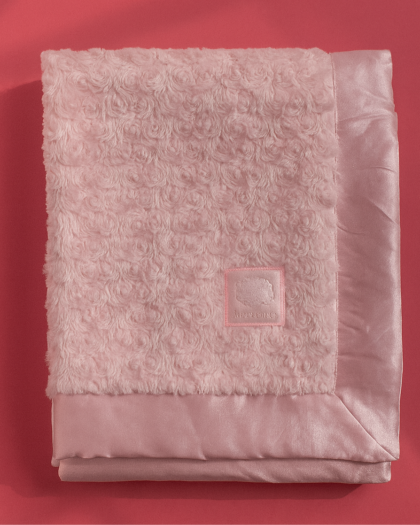 Winter Blanket for Baby With Pocket | Imported Pink and Gold Blanket For infants