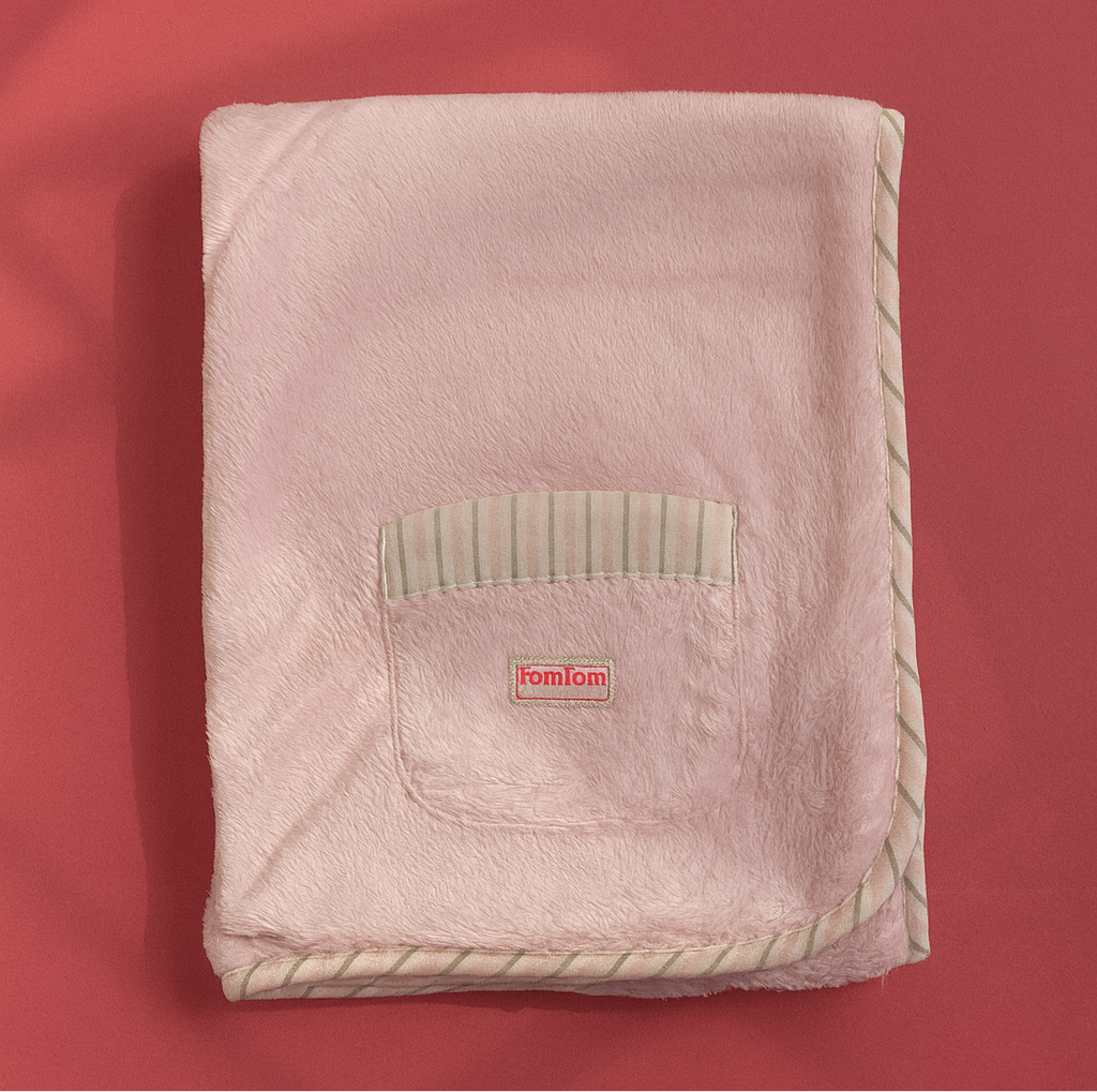Winter Blanket for Baby With Pocket | Imported Pink Blanket For infants