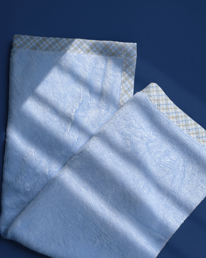 Winter Blanket for Baby | Imported Blue Color polyester- Cotton Blanket For infants