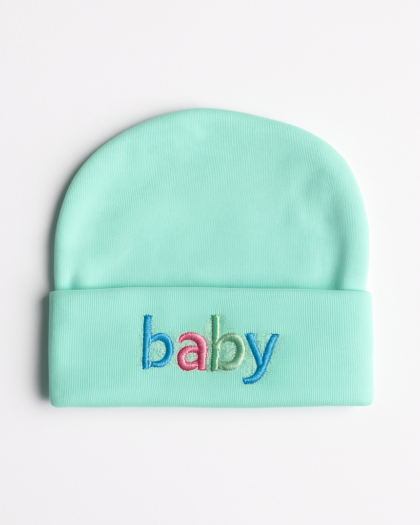 Baby Cap Green | New Born Baby Cap | Baby