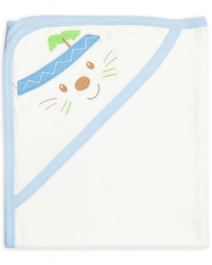 Baby Wrapping Sheet blue | White