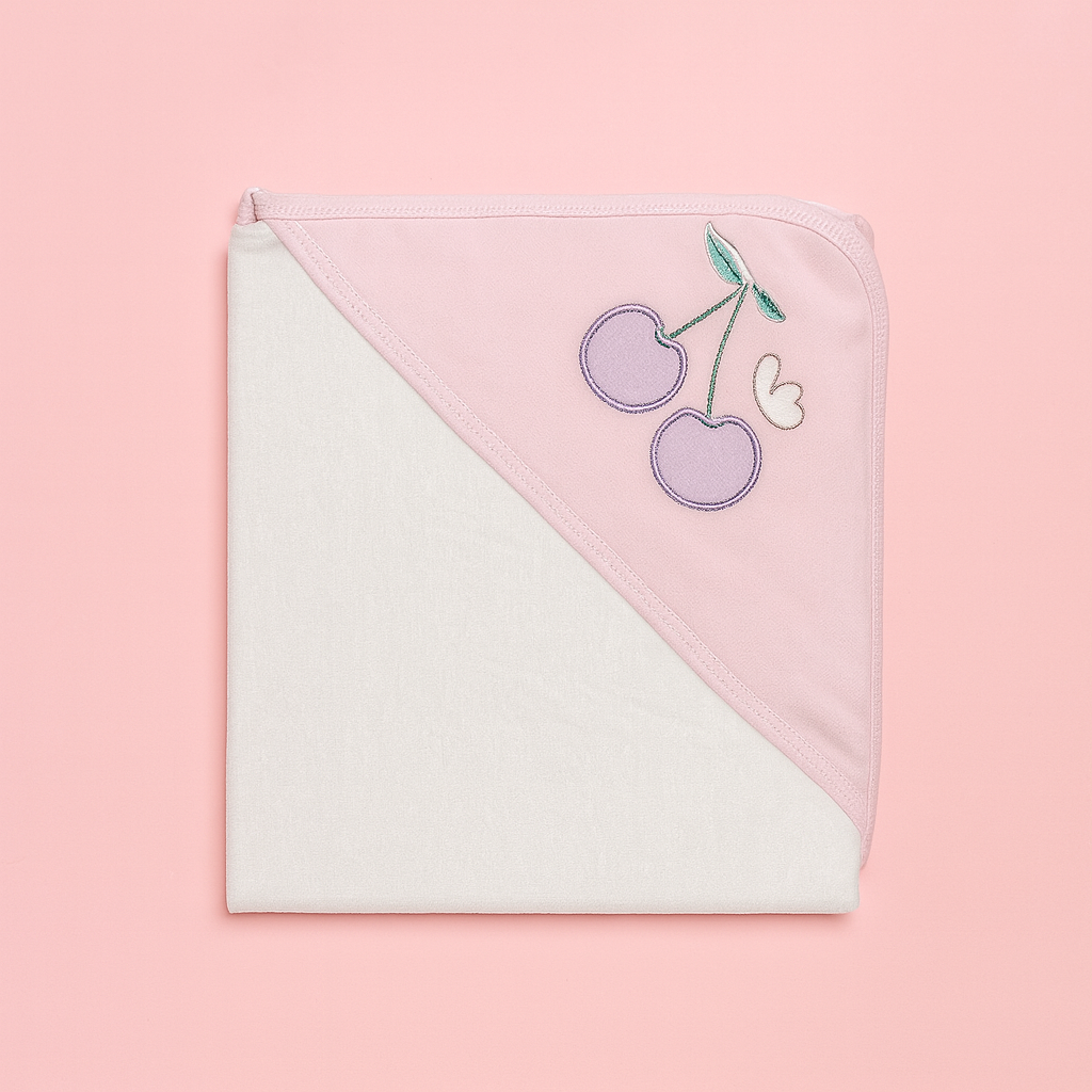 Baby Wrapping Sheet Pink | White - Image 2