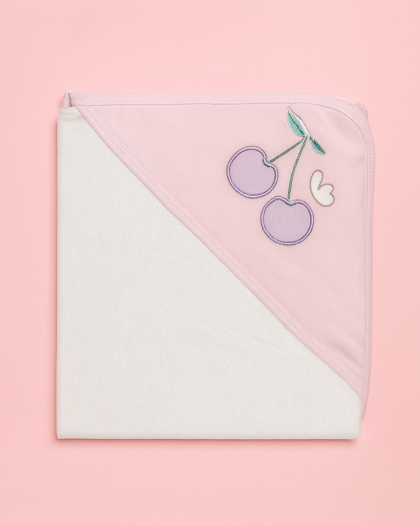 Baby Wrapping Sheet Pink | White