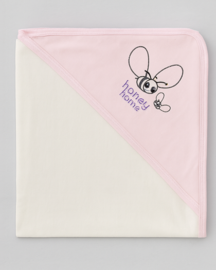 Baby Wrapping Sheet | Pink and White