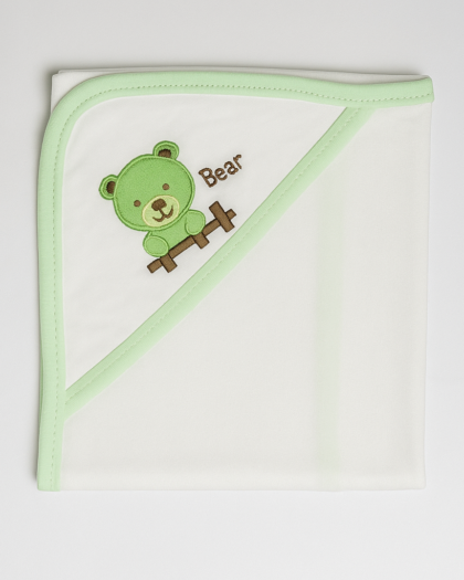 Baby Wrapping Sheet | Green and White