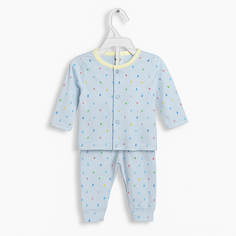 Baby Full Sleeves Pajama Set Cotton | Lettes | Lounge Wear for Toddlers | Night Suit Baby Full Sleeves Pajama Set Cotton | Lettes | Lounge Wear for Toddlers | Night Suit